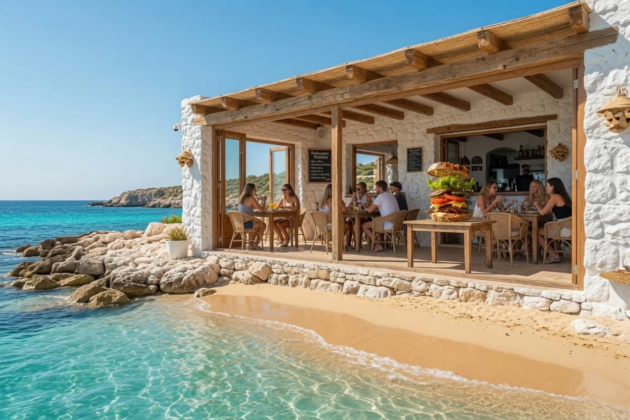 Fotografía costera en un bento redimensionable de Gridwow